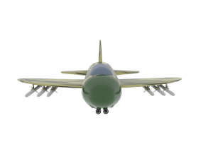 simple plane Modelo 3D