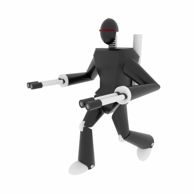 simple stormtrooper 3Dモデル .c4d .max .obj .3ds .fbx .stl .blend 