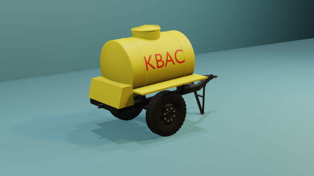 barrel of kvass 3D-Modell .c4d .max .obj .3ds .fbx .stl .blend 