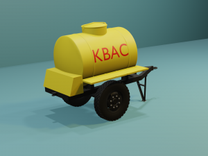 barrel of kvass 3D-Modell