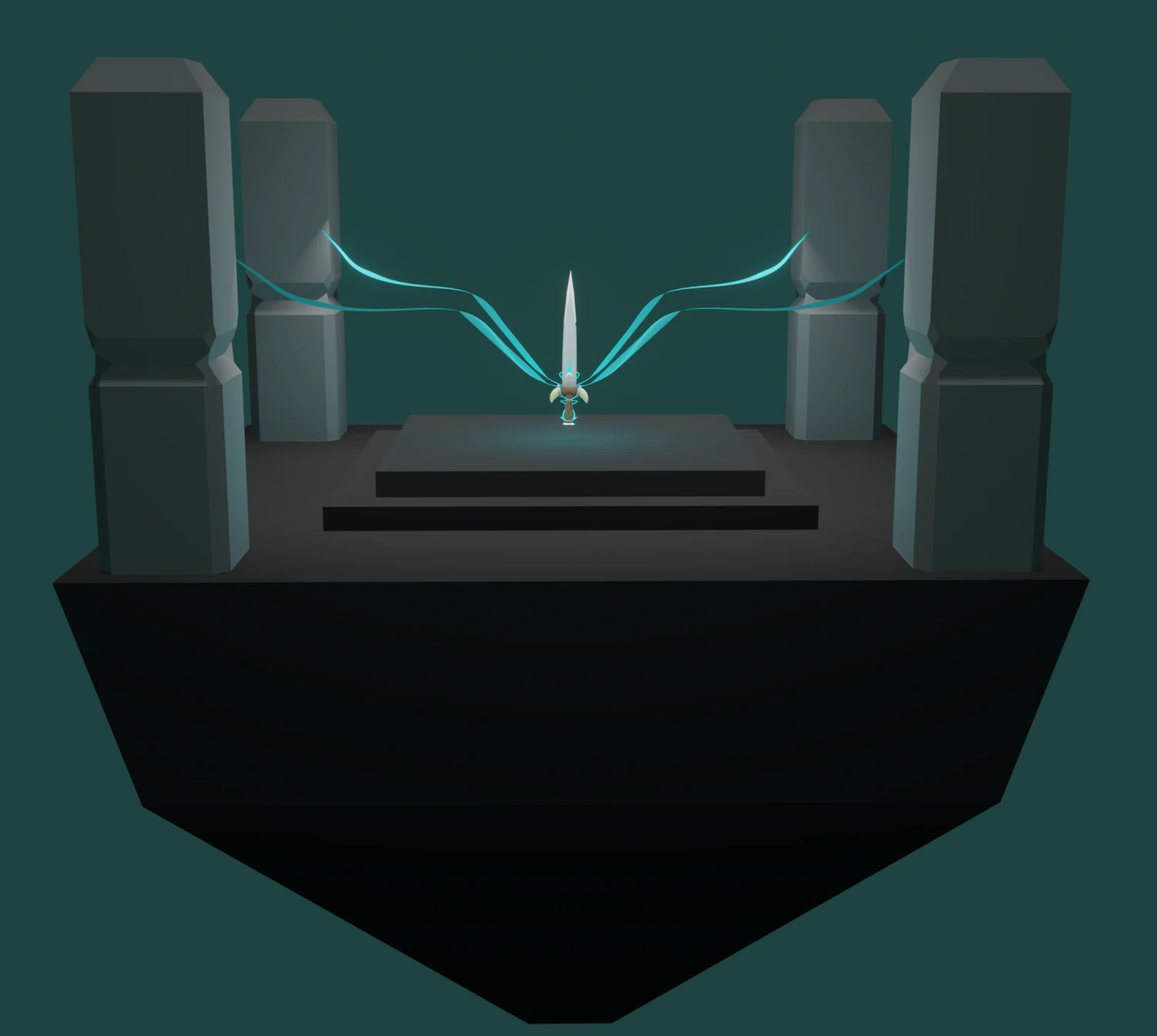 magic sword 3D Model .c4d .max .obj .3ds .fbx .stl .blend 