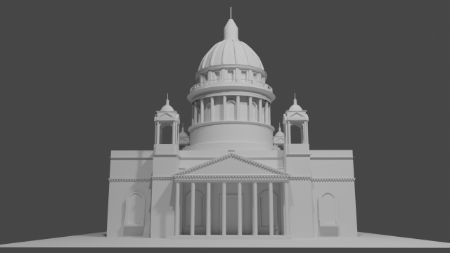 isaak cathedral 3D Model .c4d .max .obj .3ds .fbx .stl .blend 