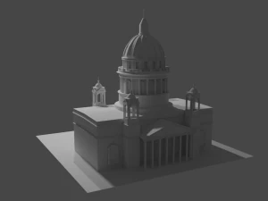 cattedrale di isaak Modello 3D