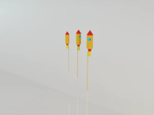 fireworks 3d 3D Model