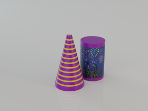 fireworks 3d Model 3D
