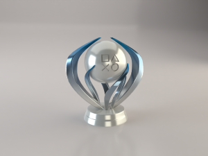 psn platinum trophy 3D Models