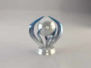 Trofeo Platino PSN Modello 3D