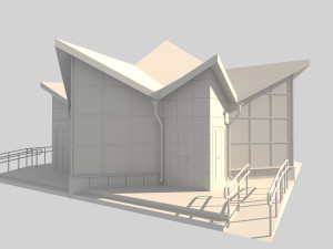 shop in the form of a star 3D Модель
