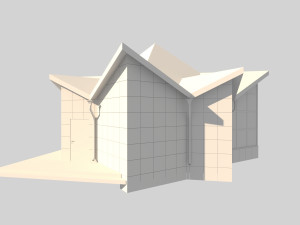 shop in the form of a star 3D Модель