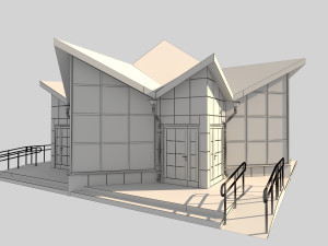 shop in the form of a star 3D Модель