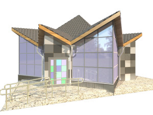 shop in the form of a star 3D Модель