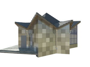 shop in the form of a star 3D Модель