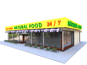 grocery store 24-7 3Dモデル