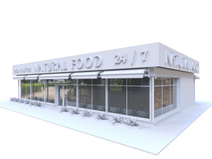 grocery store 24-7 3D Model