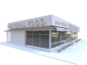 grocery store 24-7 3D Model