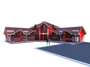 centro comercial yakor Modelo 3D