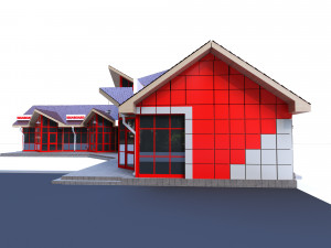 shopping center yakor 3D मॉडल