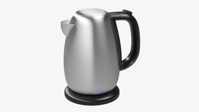 electric kettle 3D 模型 .c4d .max .obj .3ds .fbx .stl .blend