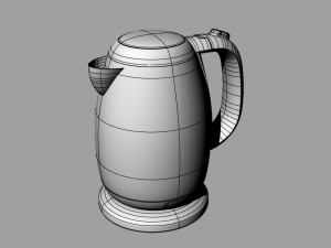 electric kettle 3D 模型