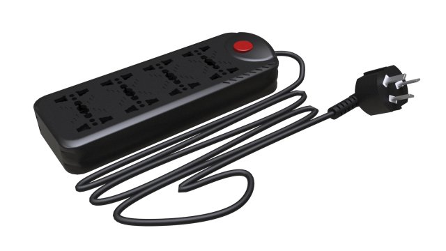 power strip 3D 모델 .c4d .max .obj .3ds .fbx .stl .blend