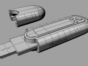 usb flash drive 3D Model