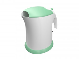 plastic electric kettle Model 3D