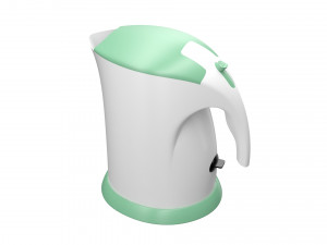 plastic electric kettle Model 3D