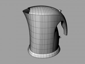 plastic electric kettle Model 3D
