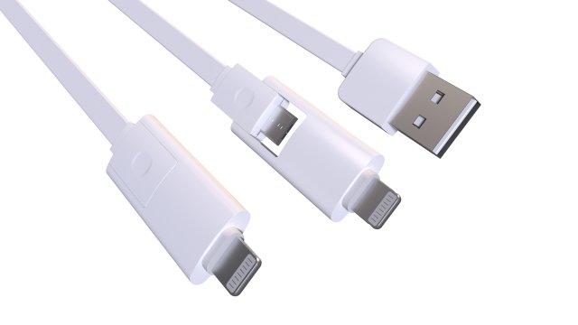 usb cable 3D 模型 .c4d .max .obj .3ds .fbx .stl .blend