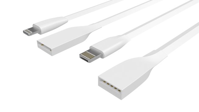 usb cable Model 3D .c4d .max .obj .3ds .fbx .stl .blend 