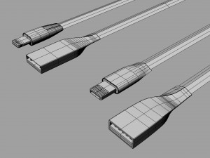 usb cable Model 3D