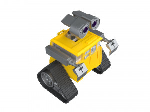 3d robot droid wali Modello 3D