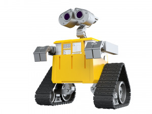 3d robot droid wali Modello 3D