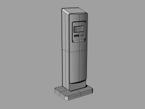electric vehicle charging station 3D Model