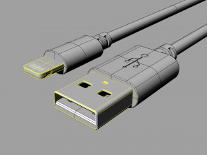 usb cable 3D Model