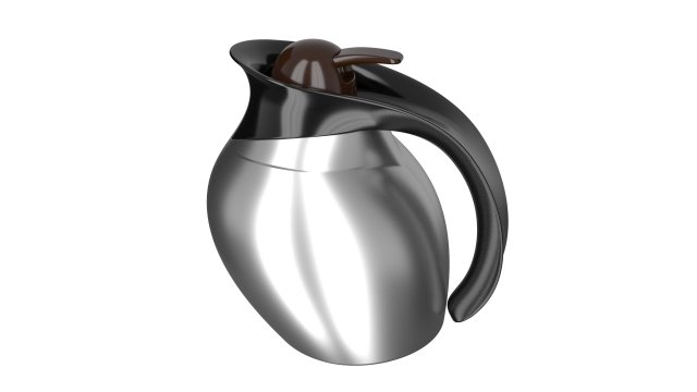 coffee pot Model 3D .c4d .max .obj .3ds .fbx .stl .blend