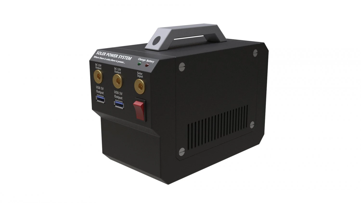portable generator 3D Model .c4d .max .obj .3ds .fbx .stl .blend 