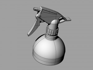 plastic spray bottle 3D मॉडल