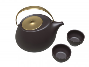 tea set Modelo 3D