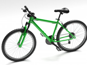 green mountain bike 3D 模型