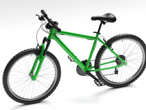 green mountain bike 3D Model
