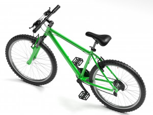 green mountain bike 3D 模型