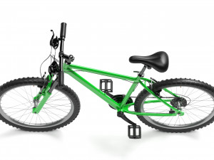 green mountain bike 3D 模型