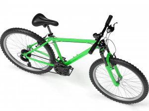 green mountain bike 3D Model