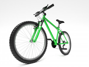 green mountain bike 3D 模型
