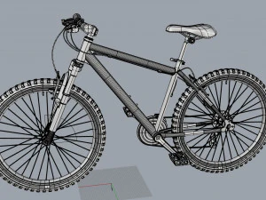 green mountain bike 3D Model