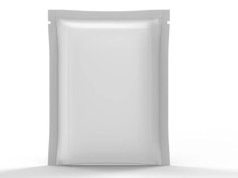 Sachet 130x180mm - 3 Seals packaging mockup 3D Model