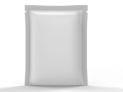 Sachet 130x180mm - 3 Seals packaging mockup 3D Model