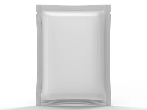 Пакет-саше 130х180мм - макет упаковки с 4 уплотнениями 3D Модель