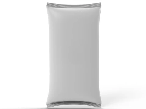 Maqueta de embalaje Jumbo Snack Bag 250x450mm Modelo 3D